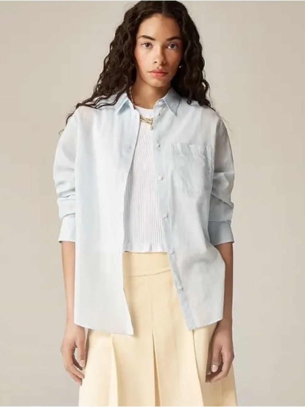 NWOT Garçon classic shirt in cotton voile: Edgewater, Size: 10